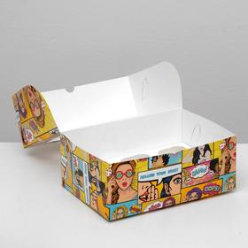 

Упаковка на 6 капкейков "Pop-art", с окном, 25 х 17 х 10 см, набор 5 шт.