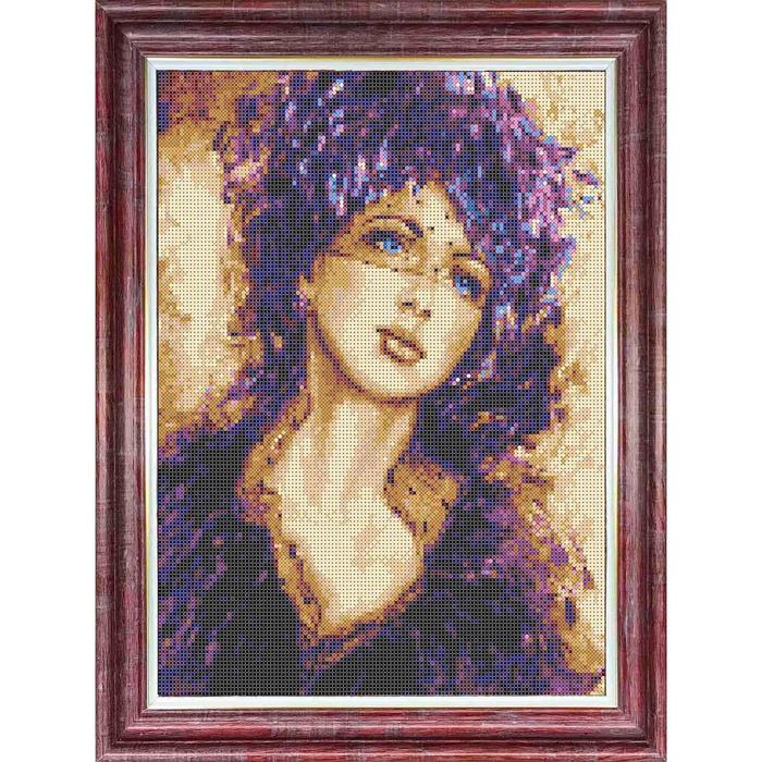 

Схема для вышивки крестом «Дама под вуалью», 23×30 см