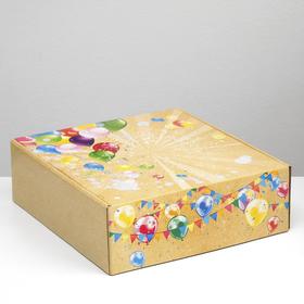 

Подарочная коробка "С шариками", крафт, 28,5 х 9,5 х 29,5 см, набор 5 шт.