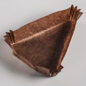 

Тарталетка, коричневая, форма треугольник, 10,2 х 10,2 х 7,5 х 2,5 см, набор 500 шт.