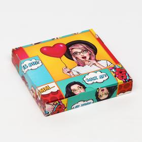 

Коробка самосборная, "Pop-art 2", 16 х 16 х 3 см, набор 10 шт.