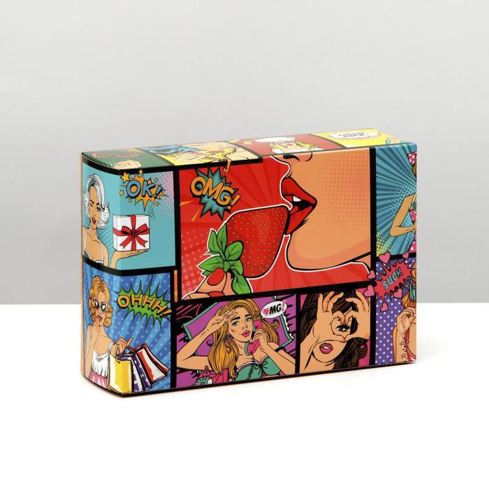 Коробка складная «Pop-art 1», 16 × 23 × 7,5 см, набор 10 шт.
