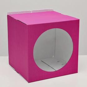 

Кондитерская коробка, с окном, вишневая, 30 х 30 х 30 см, набор 5 шт.