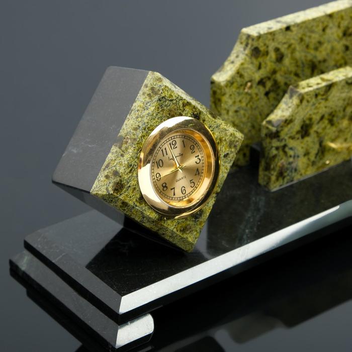 Визитница «Мини»: подставка для ручки, часы