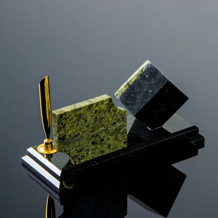 Визитница «Мини»: подставка для ручки, часы