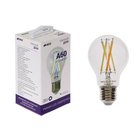 Умная LED лампа HIPER, Wi-Fi, Е27, А60, 7 Вт, 2700-6500 К, 800 Лм, филамент Ош