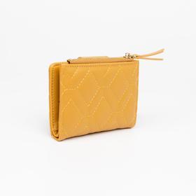 

Кошелёк женский, отдел на кнопке, цвет жёлтый
