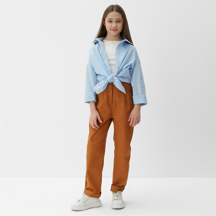 Брюки для девочки MINAKU Casual collection KIDS цвет рыжий рост 110 см 525₽