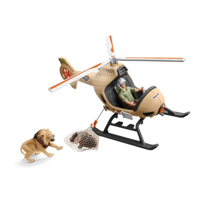 фото Игровой набор «вертолет-спасатель для диких животных» schleich