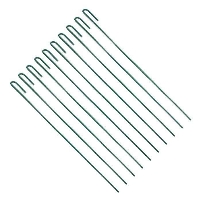 фото Колышек универсальный, h = 50 см, ножка d = 0.3 см, набор 10 шт., зелёный, greengo