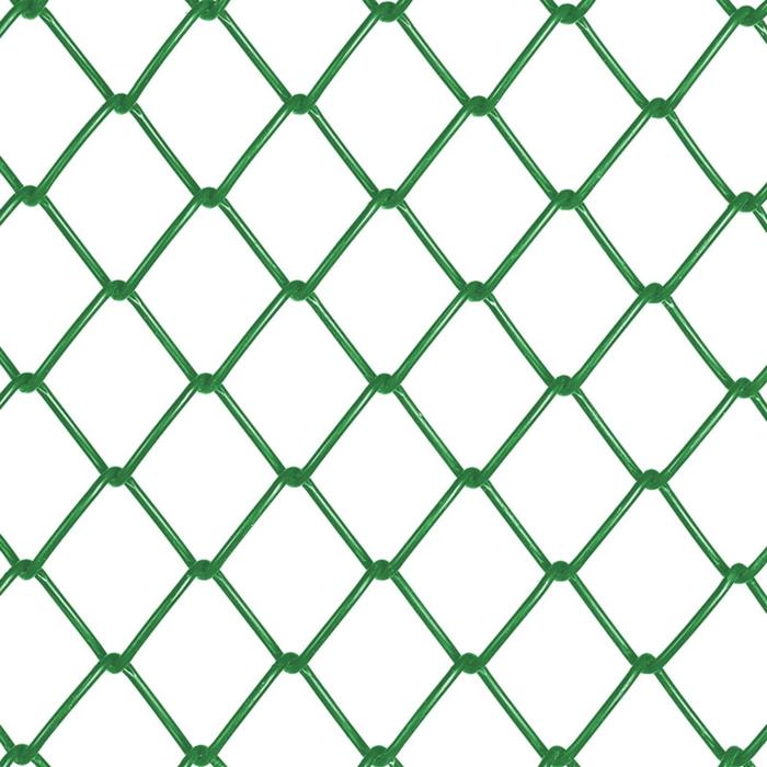 Сетка-рабица ячейка 50х50мм, толщина 2,6мм, с полимерным покрытием, зелёная (рулон 1,5х10м)