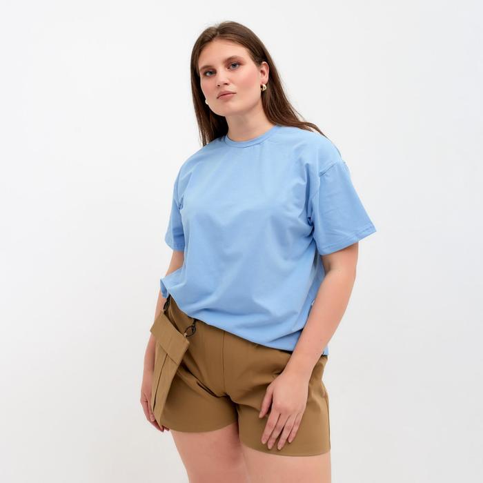 

Футболка женская MINAKU REGULAR FIT: цвет голубой, р-р 54