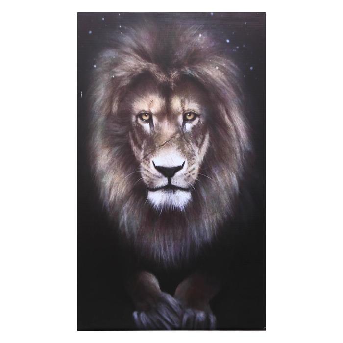 Картина на холсте Царь зверей 60х100 см картина на холсте улочки прованса 60х100 см