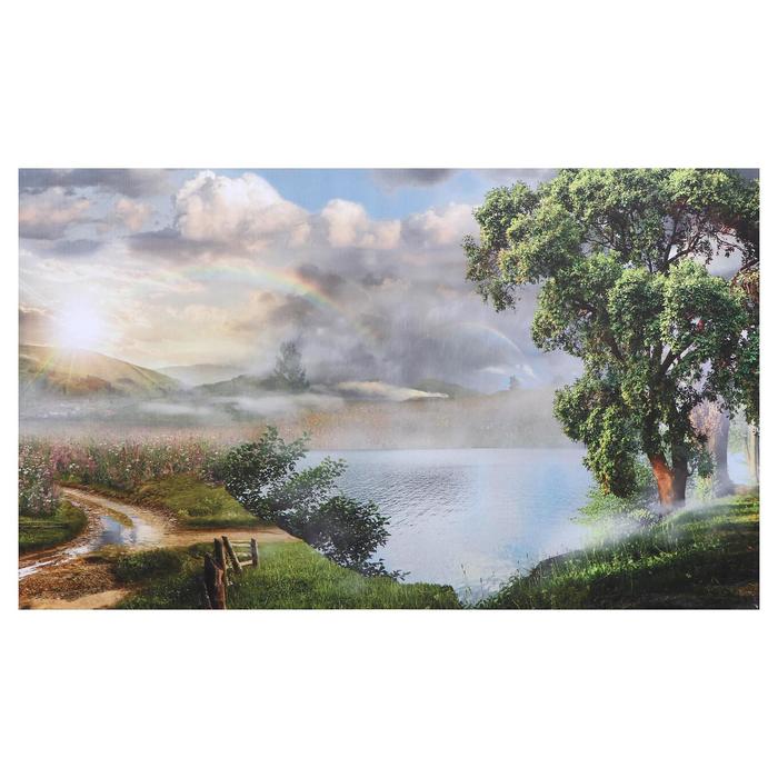 Картина на холсте Живописный пейзаж 60х100 см картина на холсте улочки прованса 60х100 см