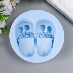 

Силиконовая форма "Новогодние тапочки" h 3,5, 7,5х7 см вес в мыле 60 гр