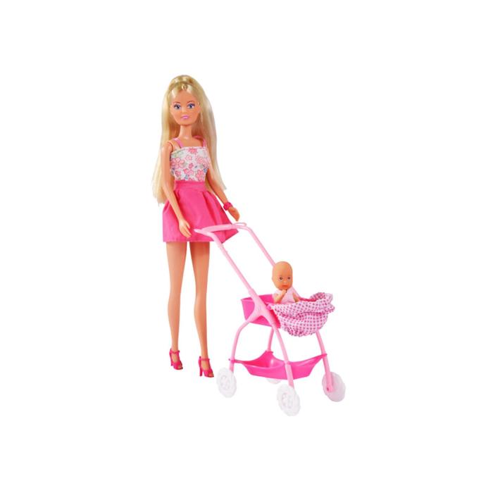цена Кукла Штеффи с ребёнком, 29 см, МИКС