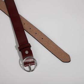 

Ремень детский, ширина 3 см, винт, пряжка металл, цвет бордовый