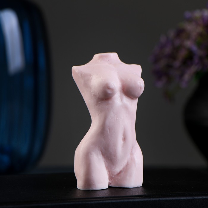 Фигурное мыло "Женское тело №3" телесное, 110гр