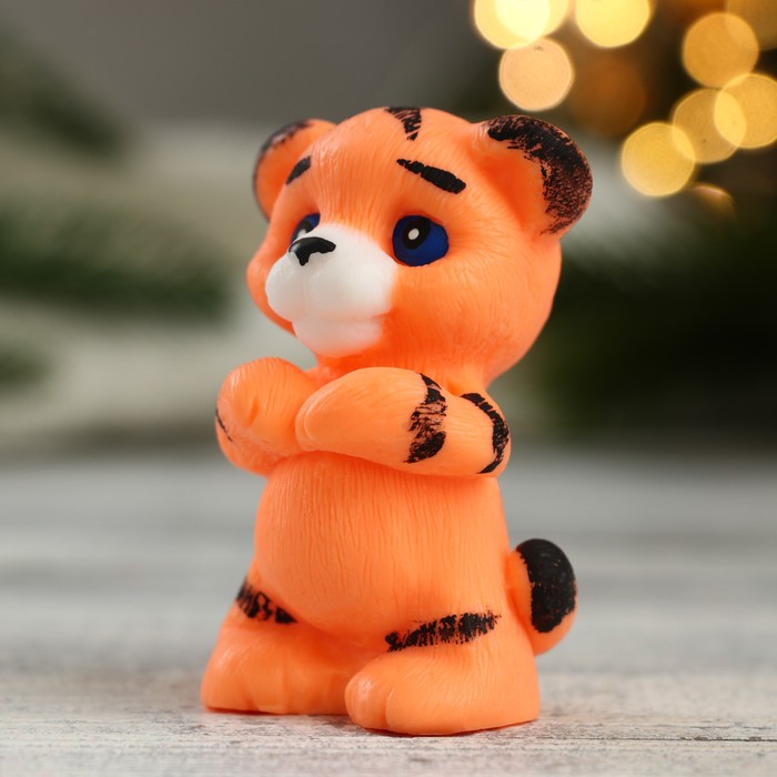 

Фигурное мыло "Тигренок Лапка" оранжевый, 57гр