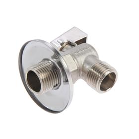 

Кран шаровой TIM BL5811A, 1/2"х1/2", угловой, для бытовых приборов, матовый, никель