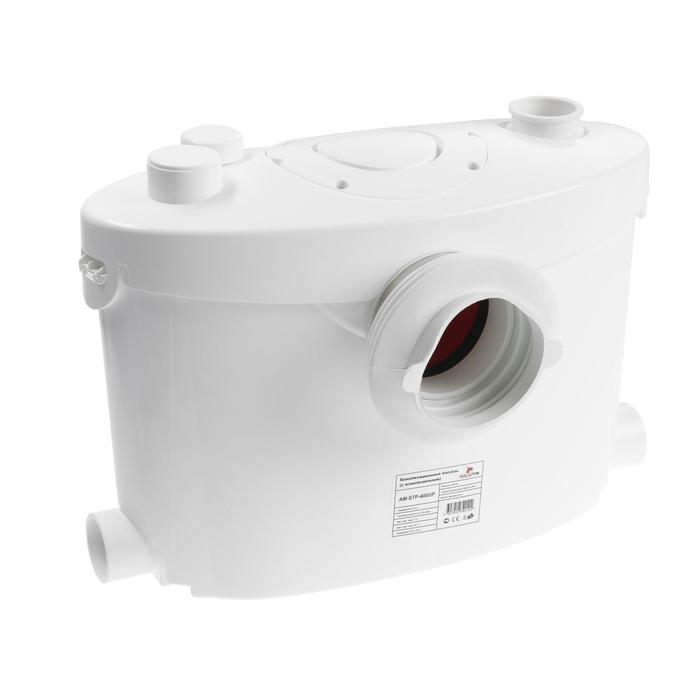 Насос канализационный TIM AM-STP-400UP, 400 Вт, 140 л/мин, напор 8 м, с измельчителем санитарный насос с измельчителем tim am stp 450