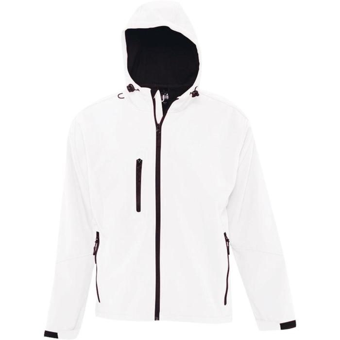 фото Куртка мужская с капюшоном replay men 340, размер s, цвет белый sol's