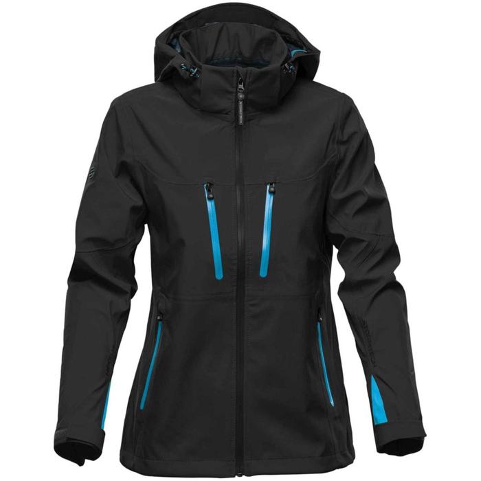 фото Куртка софтшелл женская patrol, размер l, цвет чёрный с синим stormtech