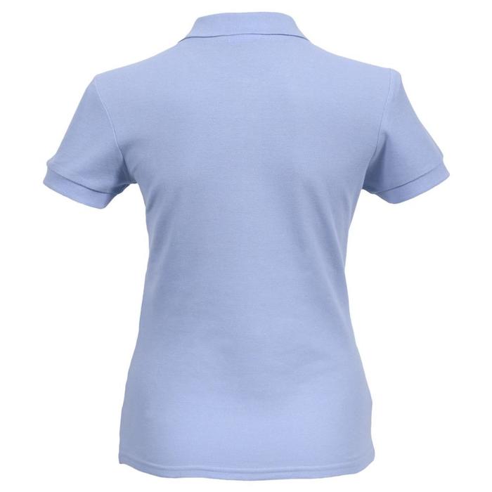 фото Рубашка поло женская passion 170, размер l, цвет голубой sol's