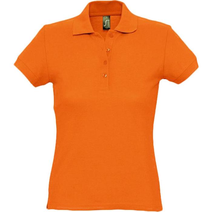 фото Рубашка поло женская passion 170, размер l, цвет оранжевый sol's