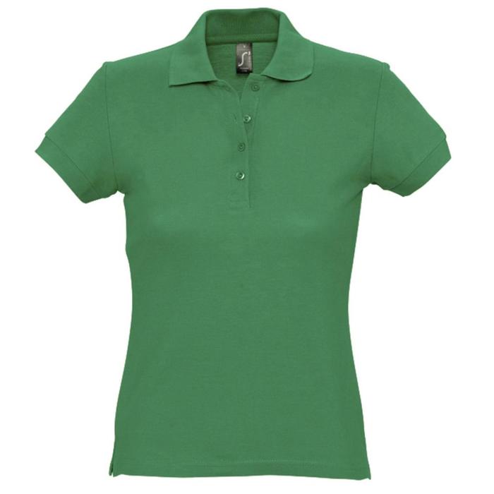фото Рубашка поло женская passion 170, размер m, цвет ярко-зелёный sol's