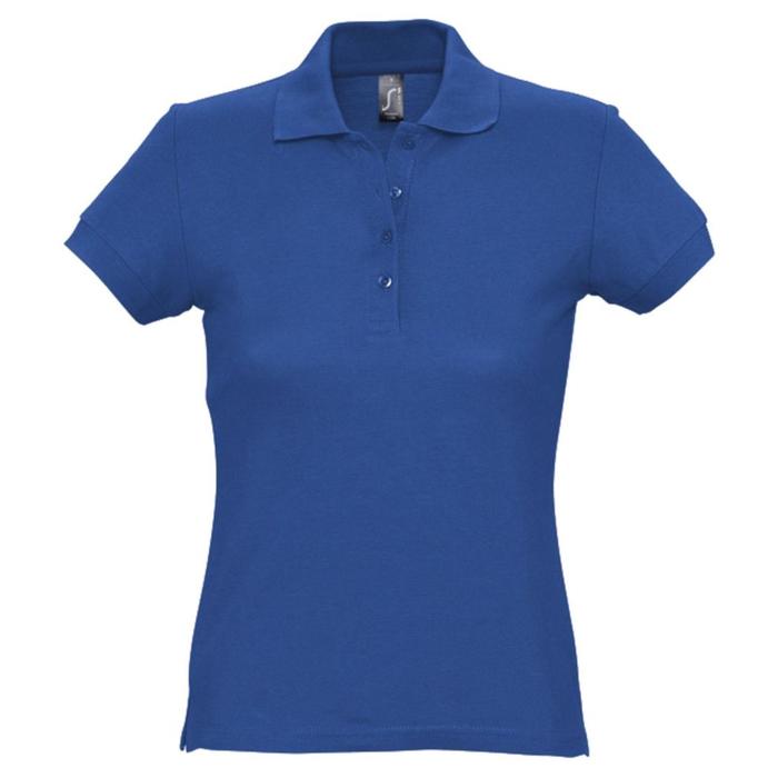 фото Рубашка поло женская passion 170, размер xl, цвет ярко-синий sol's