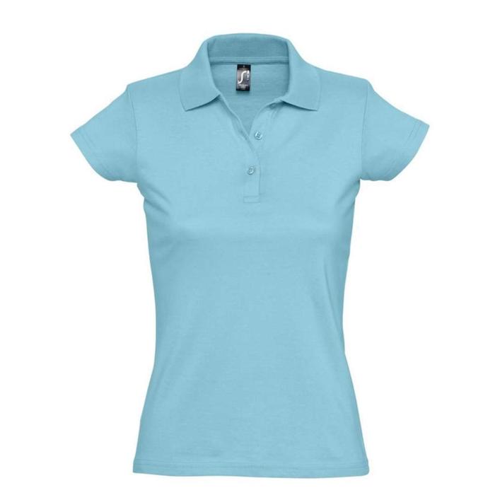 фото Рубашка поло женская prescott women 170, размер s, цвет бирюзовый sol's
