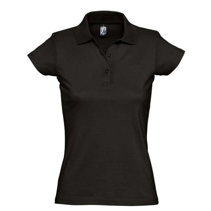 фото Рубашка поло женская prescott women 170, размер s, цвет чёрный sol's