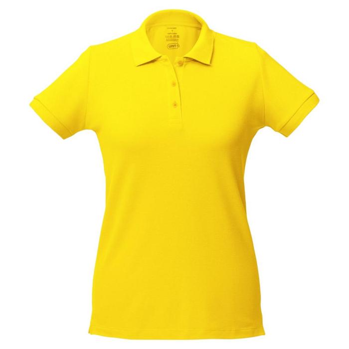 фото Рубашка поло женская virma lady, размер xl, цвет жёлтый unit