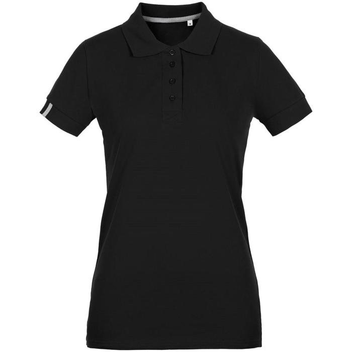 фото Рубашка поло женская virma premium lady, размер l, цвет чёрный unit