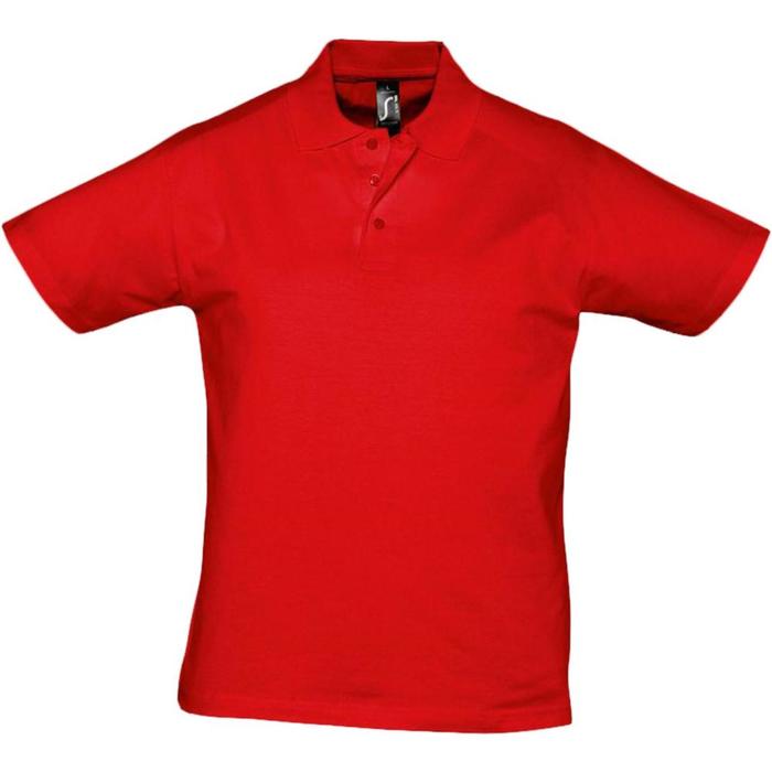 фото Рубашка поло мужская prescott men 170, размер m, цвет красный sol's