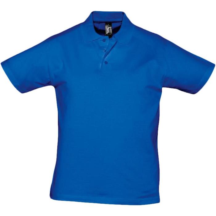 фото Рубашка поло мужская prescott men 170, размер m, цвет ярко-синий sol's