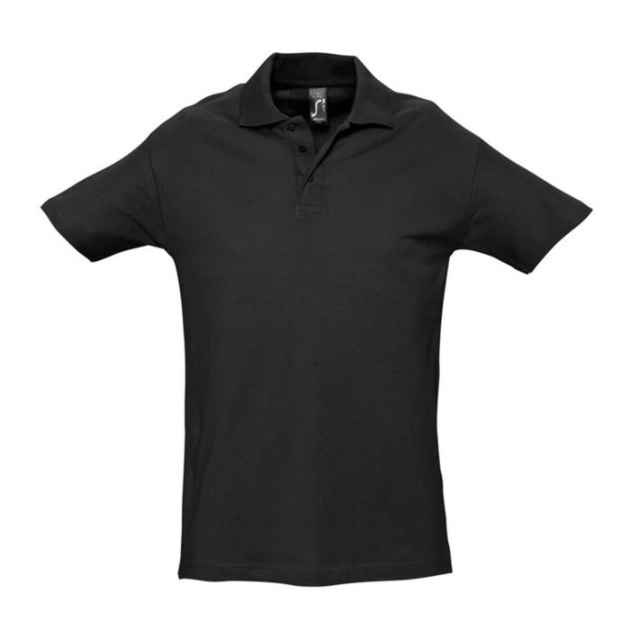 фото Рубашка поло мужская spring 210, размер 3xl, цвет чёрный sol's