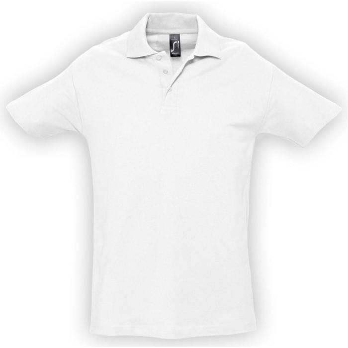 фото Рубашка поло мужская spring 210, размер 5xl, цвет белый sol's