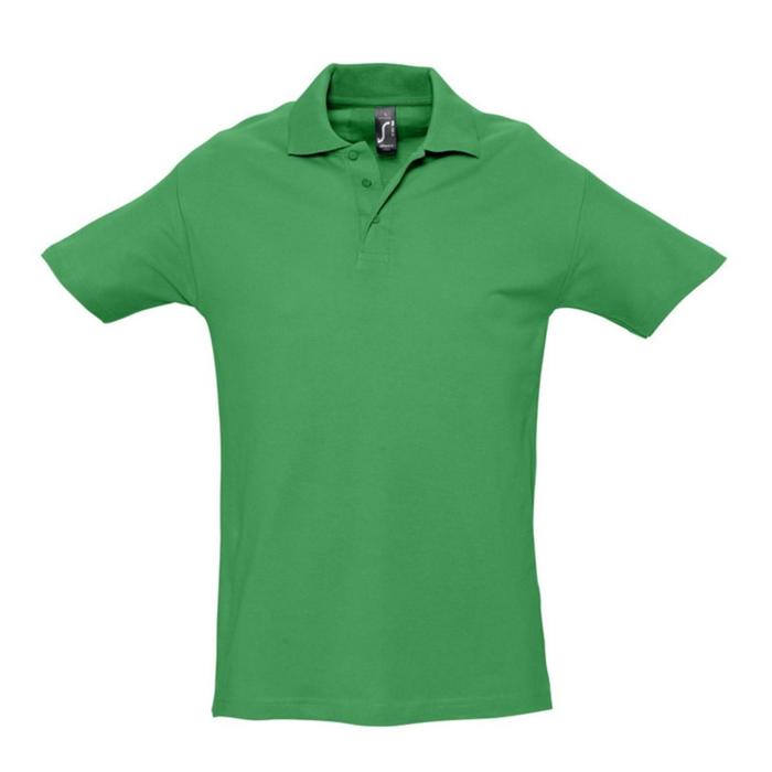 фото Рубашка поло мужская spring 210, размер l, цвет ярко-зелёный sol's