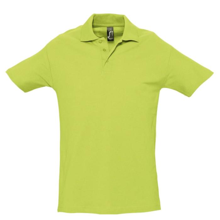 фото Рубашка поло мужская spring 210, размер m, цвет зелёный sol's