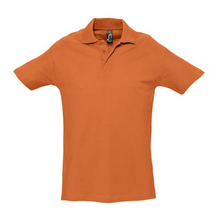 фото Рубашка поло мужская spring 210, размер s, цвет оранжевый sol's