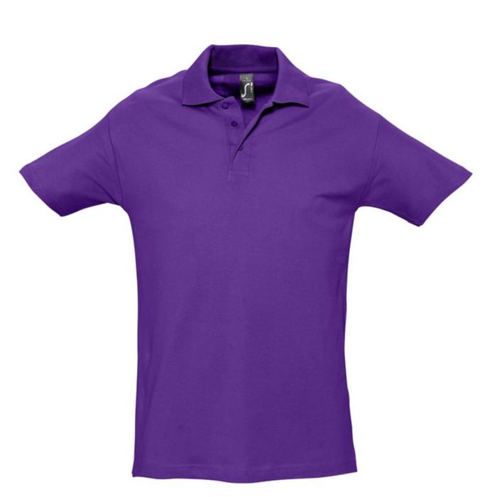фото Рубашка поло мужская spring 210, размер s, цвет тёмно-фиолетовый sol's