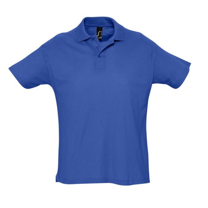 фото Рубашка поло мужская summer 170, размер l, цвет ярко-синий sol's