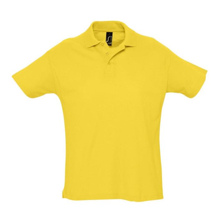 фото Рубашка поло мужская summer 170, размер m, цвет жёлтый sol's