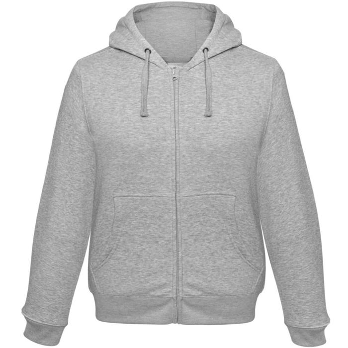 фото Толстовка мужская hooded full zip, размер l, цвет серый bnc