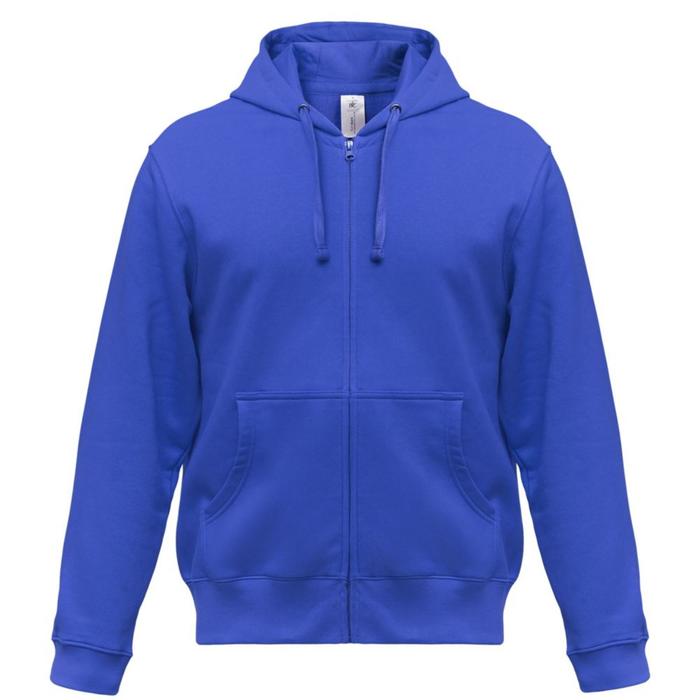 фото Толстовка мужская hooded full zip, размер xl, цвет ярко-синий bnc