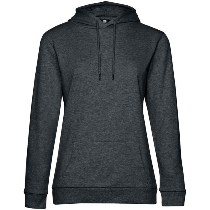 фото Толстовка с капюшоном женская hoodie, размер m, цвет серый (антрацит) bnc