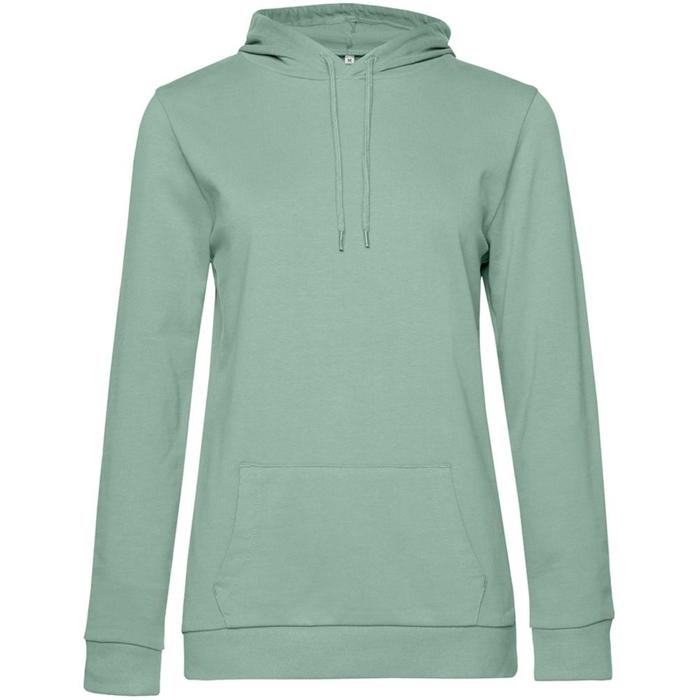 фото Толстовка с капюшоном женская hoodie, размер xs, цвет серо-зелёный bnc