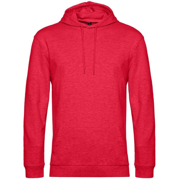 фото Толстовка с капюшоном унисекс hoodie, размер 3xl, цвет красный меланж bnc